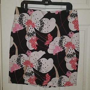 Stretch floral skirt